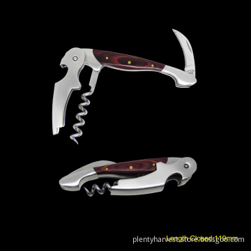 2 Step Waiter's Corkscrew with Wooden Handle (#1111)